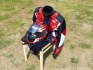 Moto bunda Duchinni Stinger, helma KBC VR-1X Performance