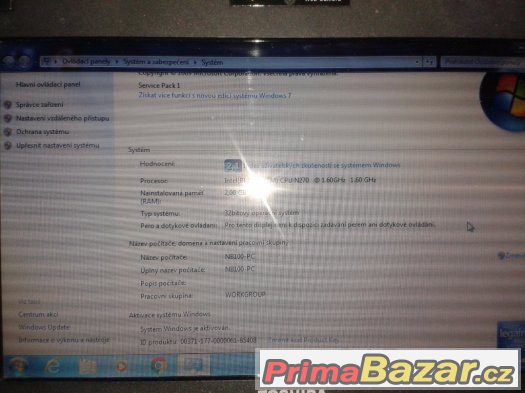 TOSHIBA NB100 Windows 7 Pro