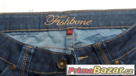 Tmavé dámské džíny, zn. Fishbone, vel. 28