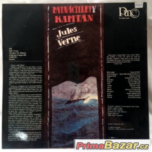 LP Vinyl - Jules Verne - Patnáctiletý kapitán