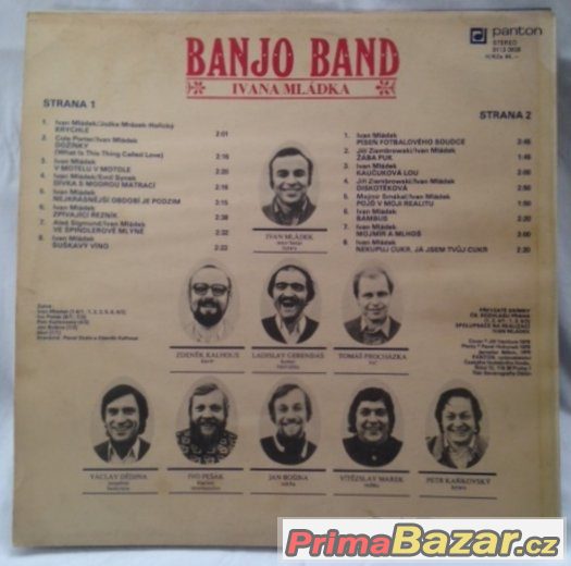 LP gramodesky Banjo Band I.Mládka, Šimek & Sobota a PLAVCI