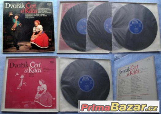 vinyl - LP gramodesky A.Dvořák - ČERT a KÁČA set & RUSALKA