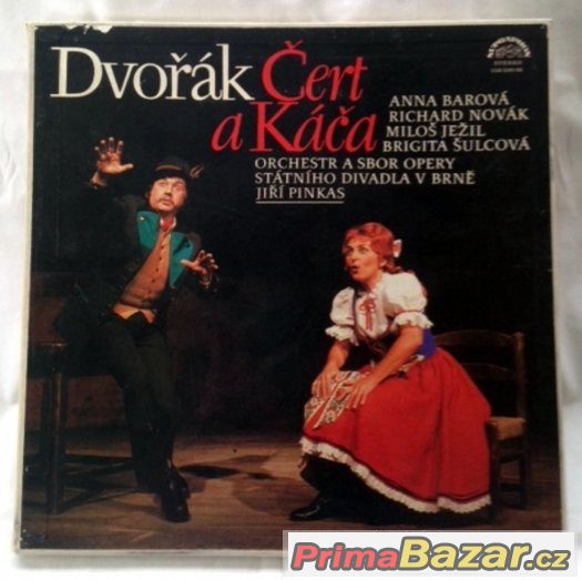 vinyl - LP gramodesky A.Dvořák - ČERT a KÁČA set & RUSALKA