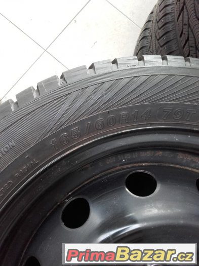 Zimní sada 165/60R14 79T YOKOHAMA + DISK KIA 5JX14 4X100X54