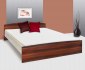 Manželská ořechobílá postel 180x200. Rošt a matrace zdarma