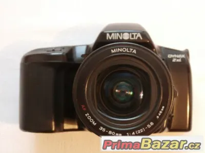Zrcadlovka na kinofilm Minolta 2xi Dynax s obj. 35-80mm