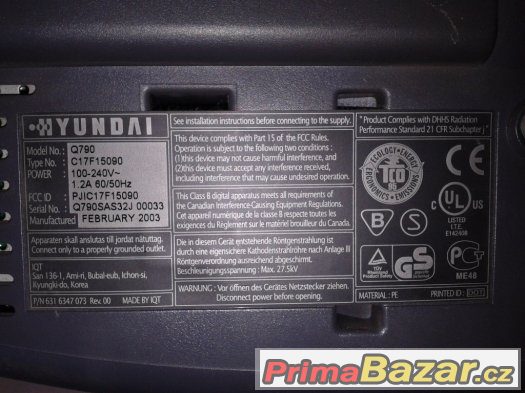 CRT monitor Hyundai 17