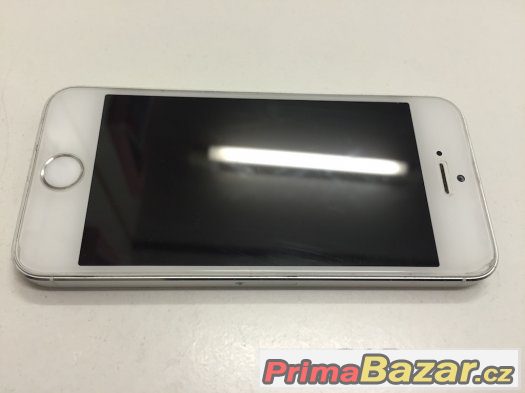 iPhone 5S, Silver, 16GB, TOP stav, kompletní balení + obal,