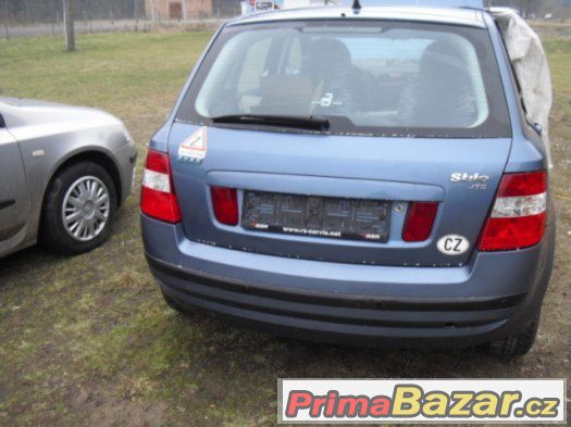 Fiat Stilo 1,9 Jtd 85 KW RV 2002 náhradní díly Fiat Stilo 1,9 Jtd 85 KW RV 2002 náhradní díly