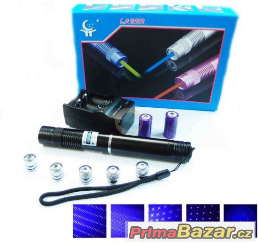 BLUE LASER 20000 mW - EXTRA VÝKON -PÁLÍ