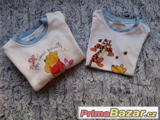 Mikinka a tričko s medvídkem Pooh,oboje Disney