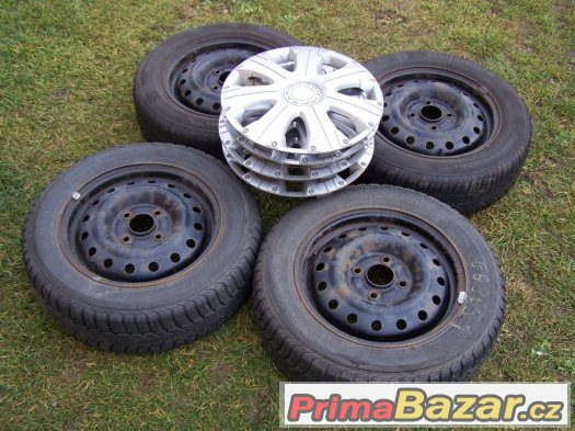 Kola 5,5x15J 4x114,3 zimní pneu 185/65 R15