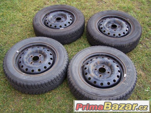 Kola 5,5x15J 4x114,3 zimní pneu 185/65 R15