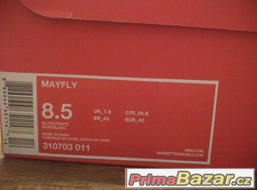 NIKE MAYFLY zcela nové, nepoužité (US 8.5, EUR 42, CM 26.5). NIKE MAYFLY zcela nové, nepoužité (US 8.5, EUR 42, CM 26.5).