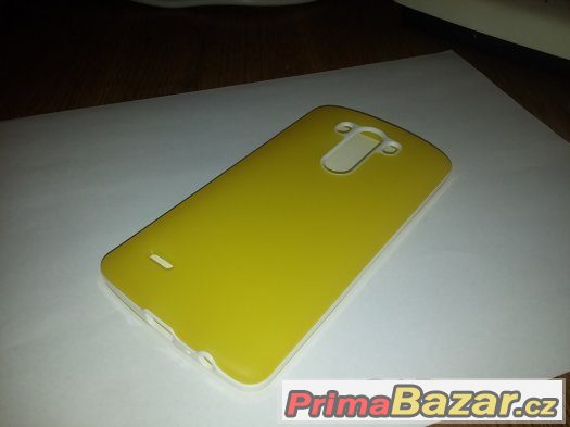 LG G3 silikonový obal - žlutý, nový
