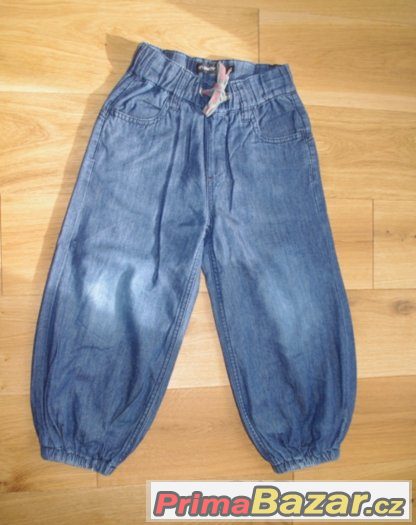 Podšité široké holčičí džíny, Minymo, velikost 98