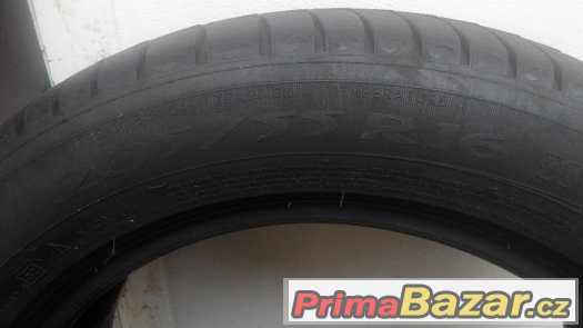 Prodám pneumatiky 4 ks Michlin 205x55 a 1 ks Pirelli175/65