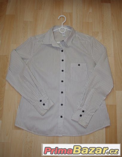 Společenská halenka/košile, dlouhý rukáv, H&M, vel. 38