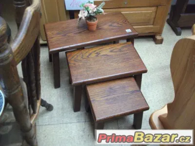 3x stoleček, cena za celou sadu 1400,-Kč