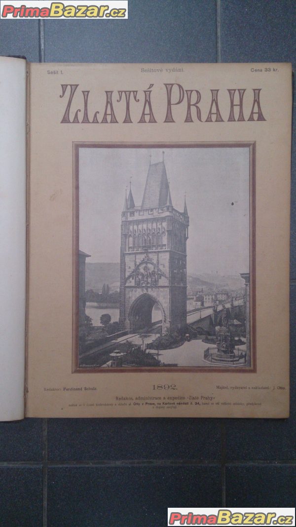 Zlatá Praha 1892,1902,1904,1920 a Světozor 1885,1887,1888