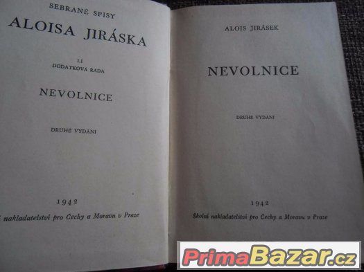 Nevolnice-Alois Jirásek-2.vydání 1942