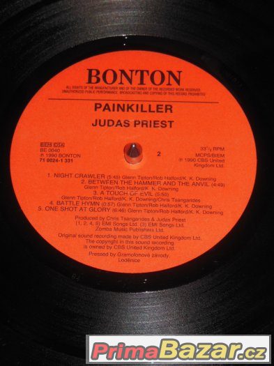 Prodám LP Judas Priest ‎– Painkiller (1990)