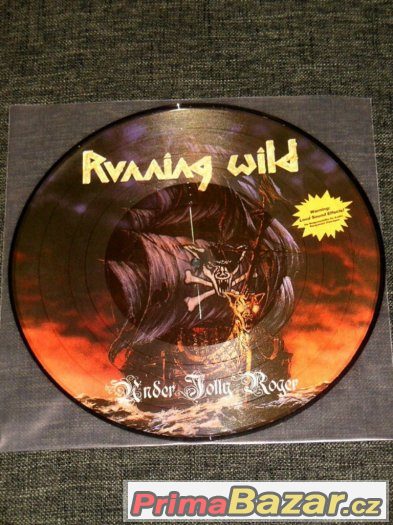 Prodám picture vinyl LP Running Wild ‎– Under Jolly Roger