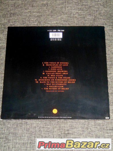 Prodám LP Enigma ‎– MCMXC a.D. (1990)