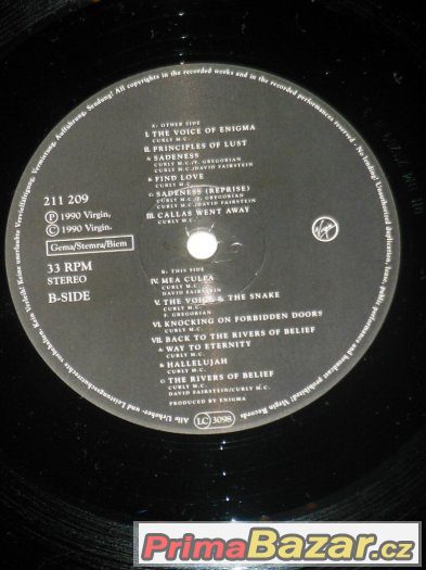 Prodám LP Enigma ‎– MCMXC a.D. (1990)