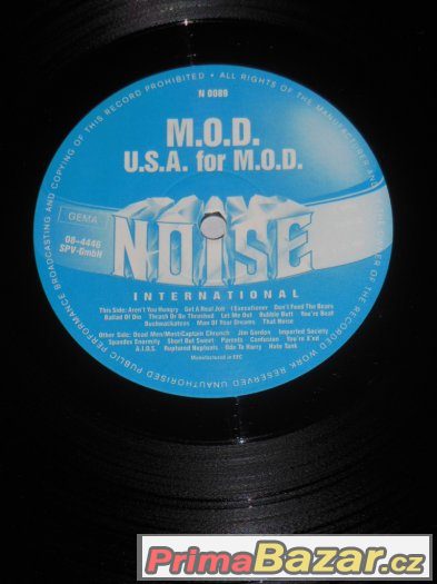 Prodám LP M.O.D. Method Of Destruction ‎– U.S.A. For M.O.D.