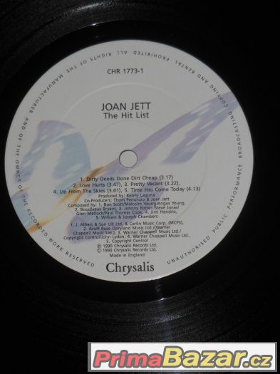 Prodám LP Joan Jett ‎– The Hit List (1990)