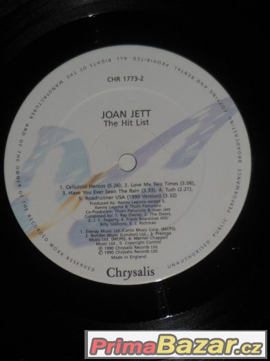 Prodám LP Joan Jett ‎– The Hit List (1990)