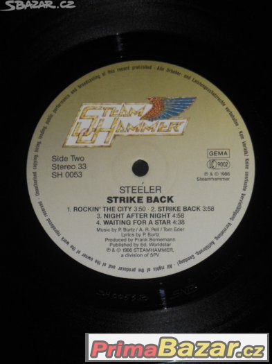 Prodám LP Steeler ‎– Strike Back (1986)