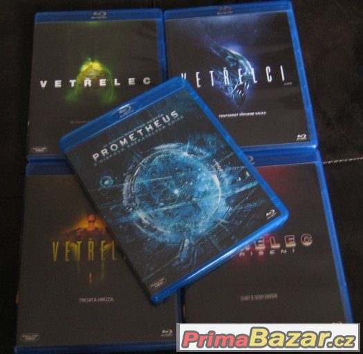 Vetřelec kompletní sága 1-4 (Blu-ray) + Prometheus 3D+2D