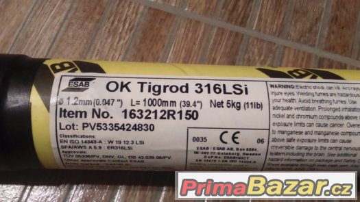 Drát PRO TIG - ESAB OK TIGROD 316L