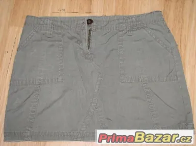 khaki sukně