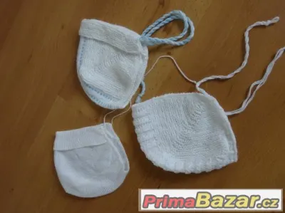 3x  koj. pletená čepice