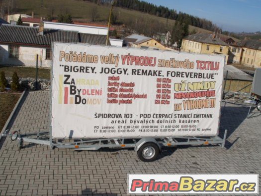 Prodám přívěs - nosič reklamní plochy