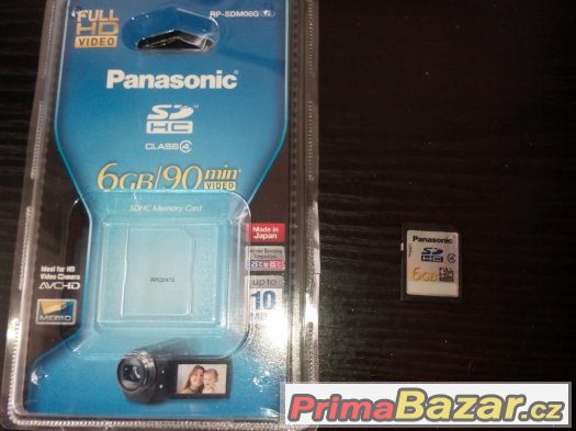 Prodám SD video kameru Panasonic SDR-S150 s SD kartou