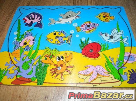 RYBIČKY dřevěné magnetické puzzle RYBIČKY dřevěné magnetické puzzle