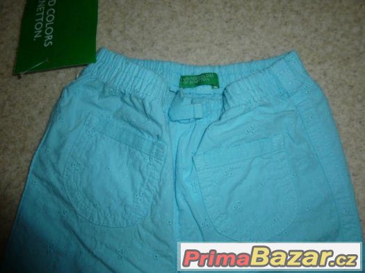 tenké letní kalhoty Benetton s vyšíváním