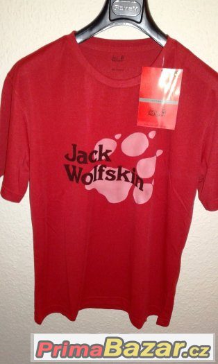 funkční tričko Jack Wolfskin L a XL červené doprava zdarma