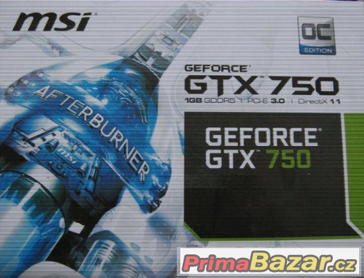 Prodam Grafickou kartu GTX750MSI 1GB/1GD5/OCV1