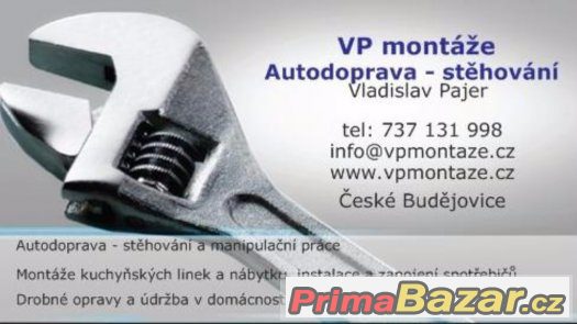 VYKLÍZENÍ, STĚHOVÁNÍ, AUTODOPRAVA ČB TEL:737 131 998