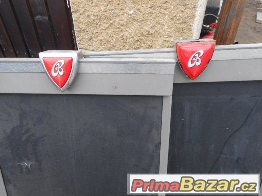 Prodám venkovní cedule s logem Budvar Prodám venkovní cedule s logem Budvar