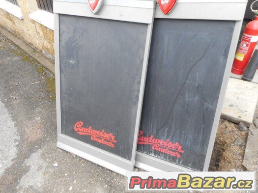 Prodám venkovní cedule s logem Budvar Prodám venkovní cedule s logem Budvar