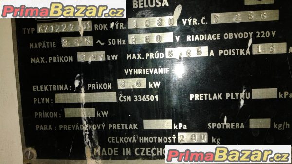 Prodám funkční mandl na 380 V KOVO BELUŠA KZ 1 Prodám funkční mandl na 380 V KOVO BELUŠA KZ 1