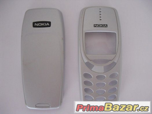 Kryt originální Nokia 3310, stříbrný.
