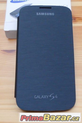 Samsung Galaxy S4 i9505 - Flip Pouzdro Šedo-Černé