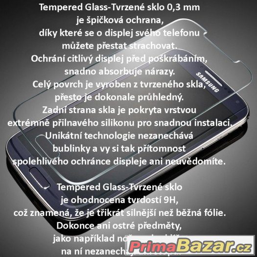 Samsung Galaxy S4 i9505 tvrzené sklo a pouzdro